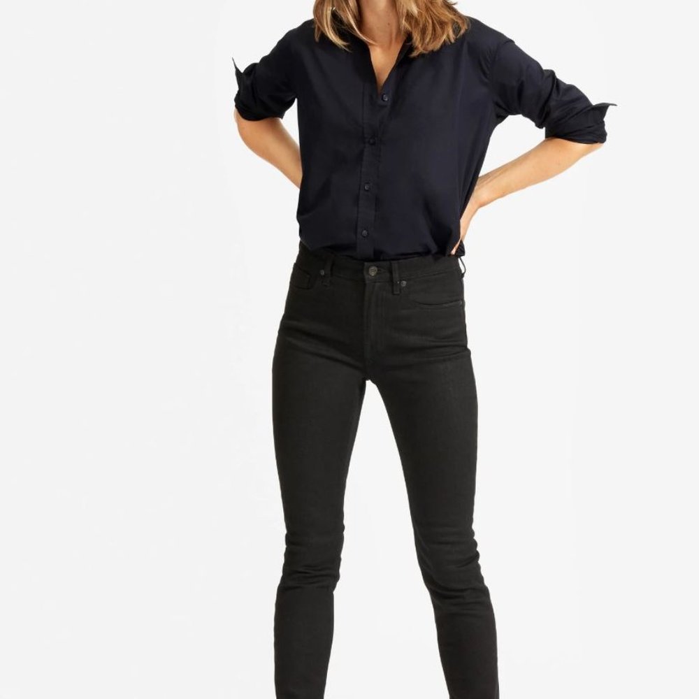 The Mid-Rise Skinny Jean Black Size 29 Ankle